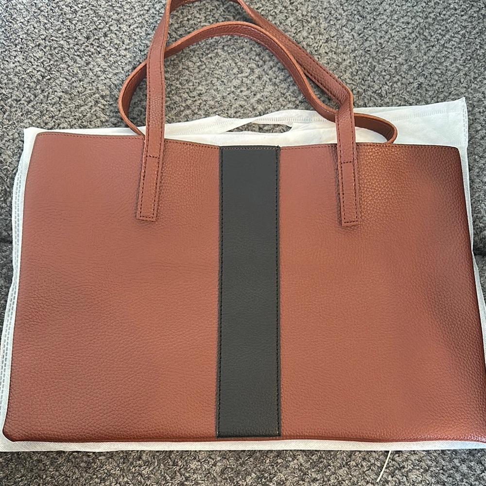 Vince Camuto Elegant Brown and Black Laptop Bag